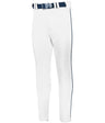 Russell (Team) BASELINE TAPERED LEG PIPED BASEBALL PANT - Russell (Team) R62LGM WHITE/NAVY S