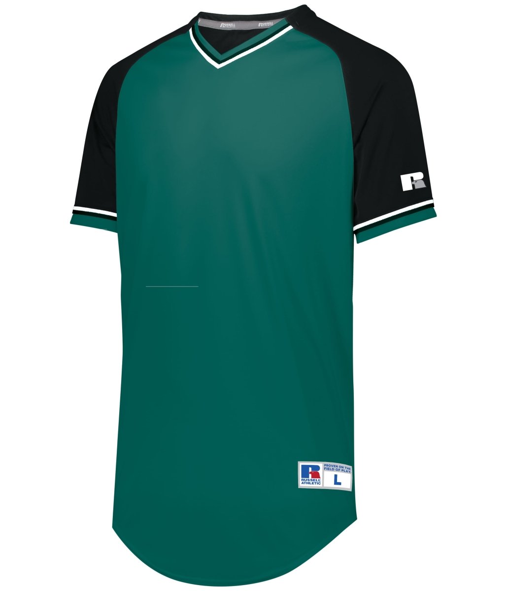 Russell (Team) Classic V - Neck Jersey - Russell (Team) R01X3M AQUA/BLACK/WHITE S