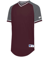 Russell (Team) Classic V - Neck Jersey - Russell (Team) R01X3M MAROON/STEEL/WHITE S
