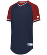 Russell (Team) Classic V - Neck Jersey - Russell (Team) R01X3M NAVY/TRUE RED/WHITE S
