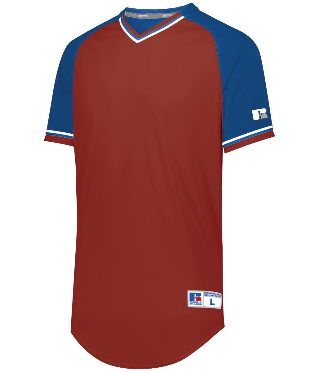 Russell (Team) Classic V - Neck Jersey - Russell (Team) R01X3M TRUE RED/ROYAL/WHITE S