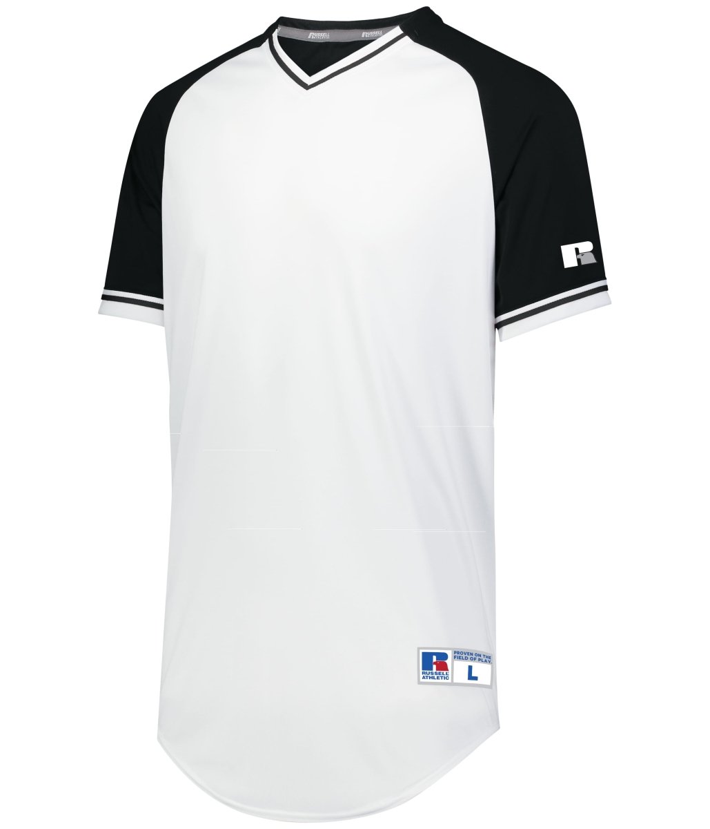 Russell (Team) Classic V - Neck Jersey - Russell (Team) R01X3M WHITE/BLACK/WHITE S