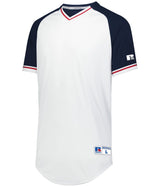 Russell (Team) Classic V - Neck Jersey - Russell (Team) R01X3M WHITE/NAVY/TRUE RED S