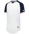 Russell (Team) Classic V - Neck Jersey - Russell (Team) R01X3M WHITE/NAVY/TRUE RED S