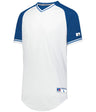 Russell (Team) Classic V - Neck Jersey - Russell (Team) R01X3M WHITE/ROYAL/WHITE S