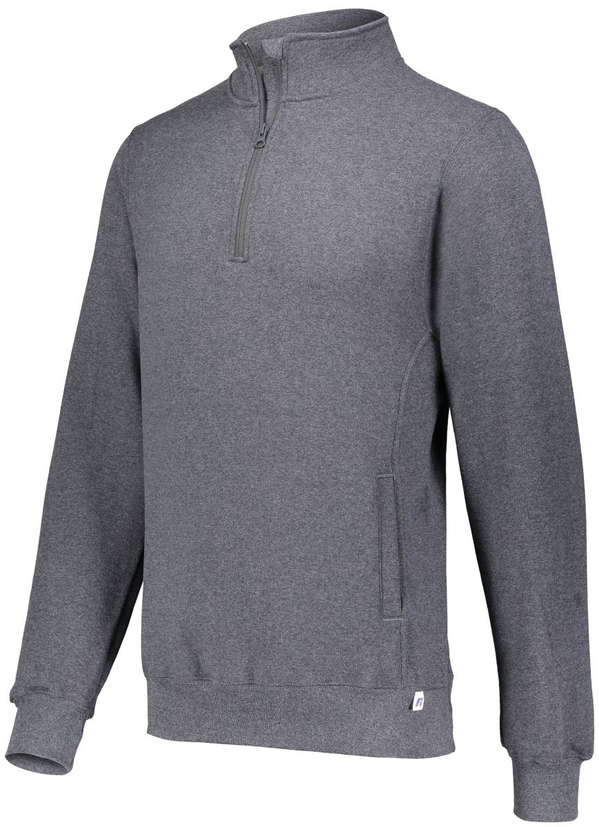 Russell (Team) Dri - Power® Fleece 1/4 Zip Pullover 1Z4HBM BLACK HEATHER S