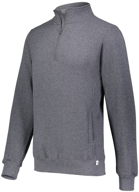 Russell (Team) Dri - Power® Fleece 1/4 Zip Pullover 1Z4HBM BLACK HEATHER S