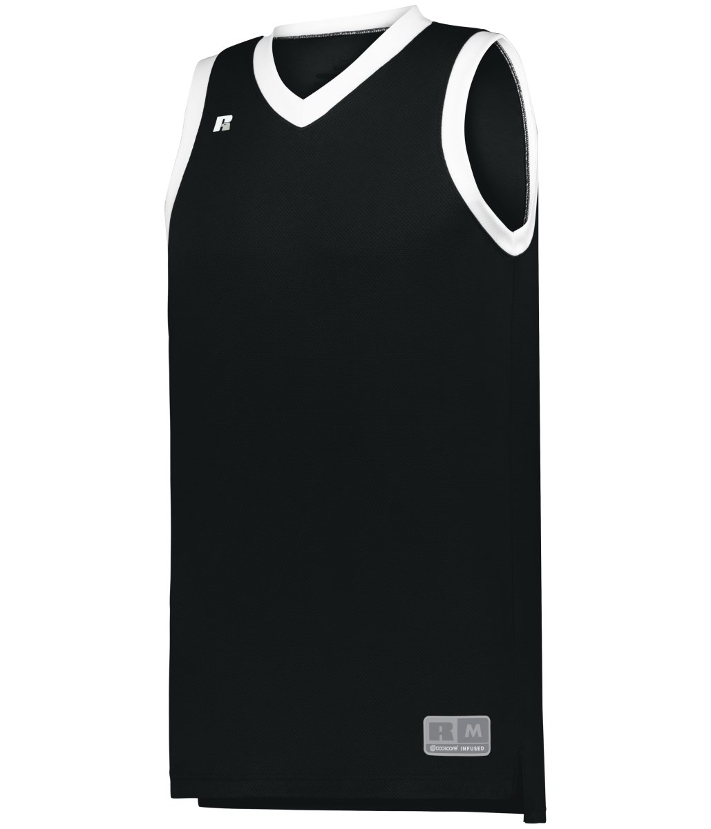 Russell (Team) ELITE BASKETBALL JERSEY POWERED BY COOLCORE® 5R3CHM BLACK/WHITE S