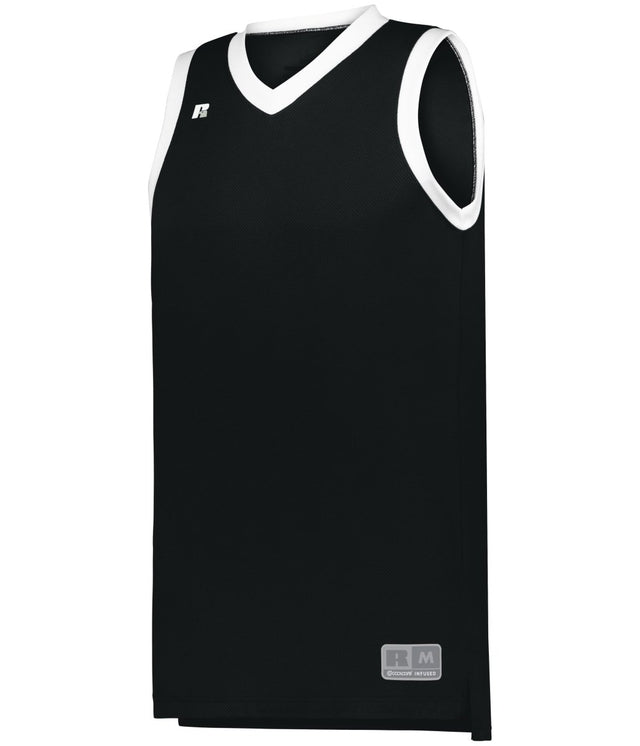Russell (Team) ELITE BASKETBALL JERSEY POWERED BY COOLCORE® 5R3CHM BLACK/WHITE S