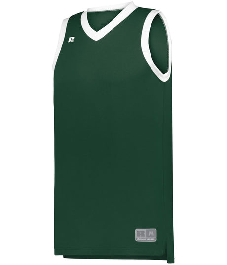 Russell (Team) ELITE BASKETBALL JERSEY POWERED BY COOLCORE® 5R3CHM DARK GREEN/WHITE S