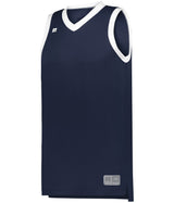 Russell (Team) ELITE BASKETBALL JERSEY POWERED BY COOLCORE® 5R3CHM NAVY/WHITE S