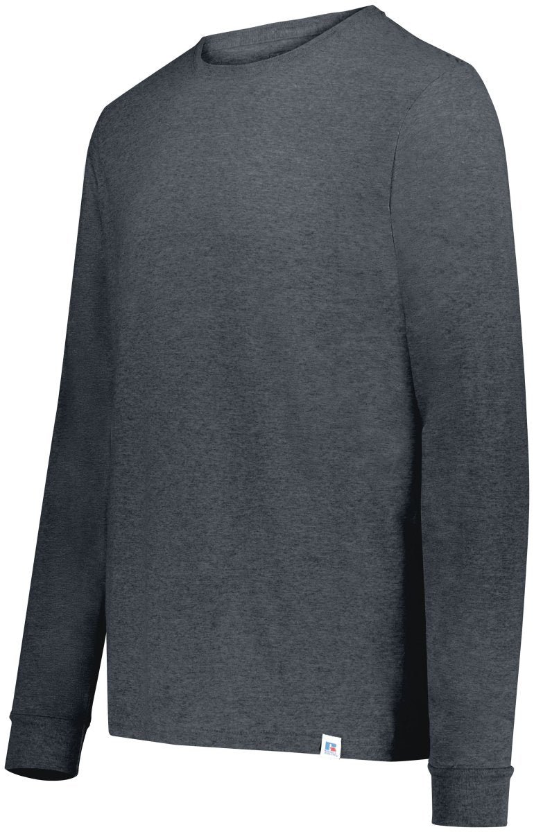 Russell (Team) Essential Long Sleeve Tee 64LTTM BLACK HEATHER S