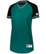 Russell (Team) Ladies Classic V - Neck Jersey - Russell (Team) R01X3X AQUA/BLACK/WHITE S