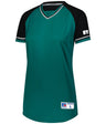 Russell (Team) Ladies Classic V - Neck Jersey - Russell (Team) R01X3X AQUA/BLACK/WHITE S