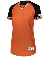 Russell (Team) Ladies Classic V - Neck Jersey - Russell (Team) R01X3X BURNT ORANGE/BLACK/WHITE S