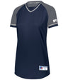 Russell (Team) Ladies Classic V - Neck Jersey - Russell (Team) R01X3X NAVY/STEEL/WHITE S