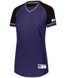 Russell (Team) Ladies Classic V - Neck Jersey - Russell (Team) R01X3X PURPLE/BLACK/WHITE S
