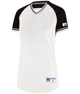 Russell (Team) Ladies Classic V - Neck Jersey - Russell (Team) R01X3X WHITE/BLACK/WHITE S