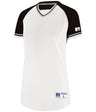Russell (Team) Ladies Classic V - Neck Jersey - Russell (Team) R01X3X WHITE/BLACK/WHITE S