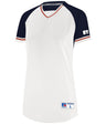 Russell (Team) Ladies Classic V - Neck Jersey - Russell (Team) R01X3X WHITE/NAVY/TRUE RED S