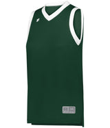 Russell (Team) LADIES ELITE BASKETBALL JERSEY POWERED BY COOLCORE® 5R3CHX DARK GREEN/WHITE S