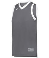 Russell (Team) LADIES ELITE BASKETBALL JERSEY POWERED BY COOLCORE® 5R3CHX STEALTH/WHITE S