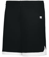Russell (Team) LADIES ELITE BASKETBALL SHORTS POWERED BY COOLCORE® 5R4CHX BLACK/WHITE S