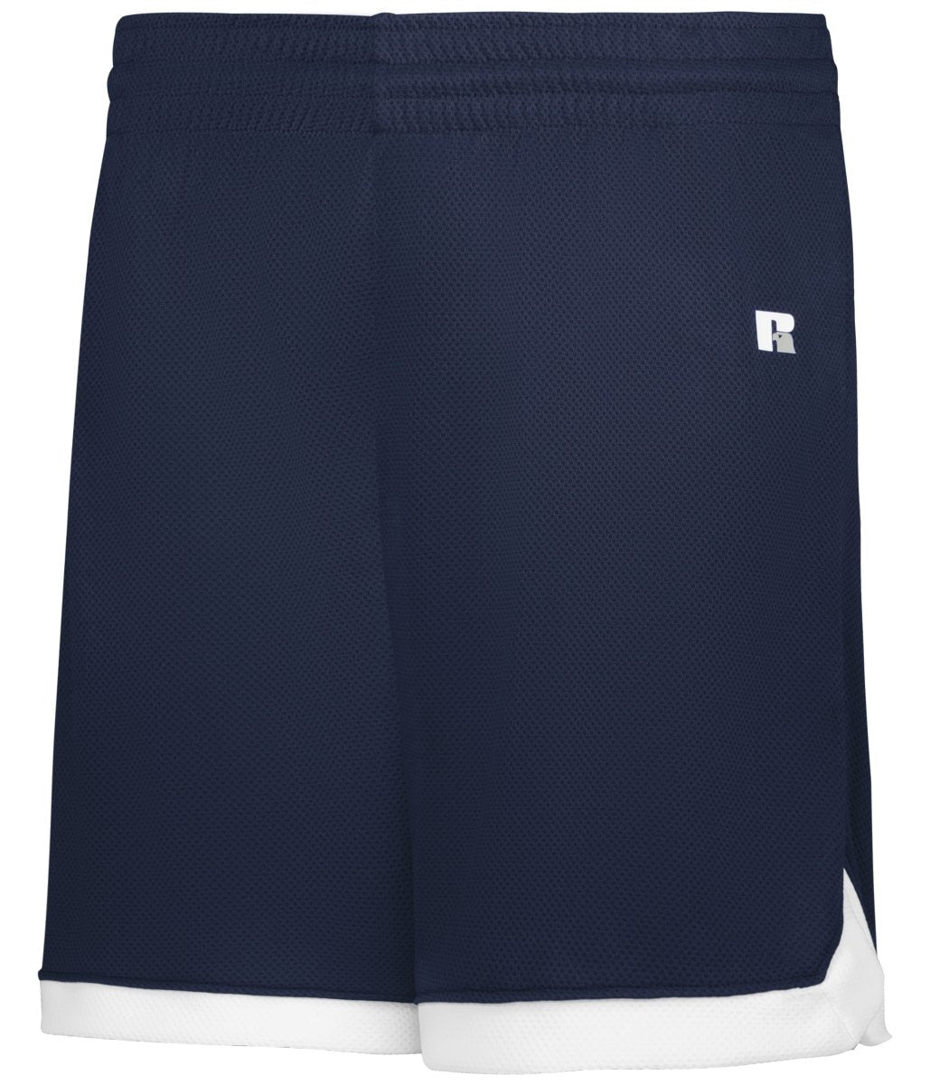 Russell (Team) LADIES ELITE BASKETBALL SHORTS POWERED BY COOLCORE® 5R4CHX NAVY/WHITE S