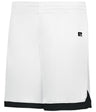 Russell (Team) LADIES ELITE BASKETBALL SHORTS POWERED BY COOLCORE® 5R4CHX WHITE/BLACK S