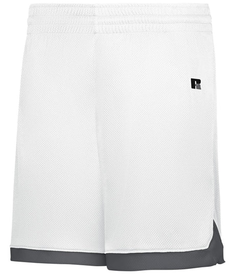 Russell (Team) LADIES ELITE BASKETBALL SHORTS POWERED BY COOLCORE® 5R4CHX WHITE/STEALTH S