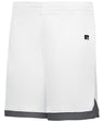 Russell (Team) LADIES ELITE BASKETBALL SHORTS POWERED BY COOLCORE® 5R4CHX WHITE/STEALTH S