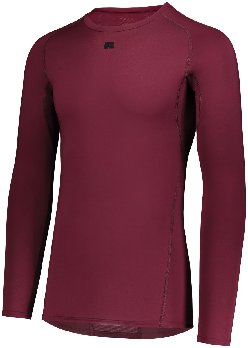 Russell (Team) Long Sleeve Compression Tee - Russell (Team) R20CPM MAROON S