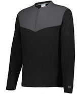 Russell (Team) SIDELINE GRID 1/4 ZIP PULLOVER - Russell (Team) R03GKM BLACK/STEALTH S