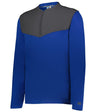 Russell (Team) SIDELINE GRID 1/4 ZIP PULLOVER - Russell (Team) R03GKM ROYAL/STEALTH S