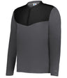 Russell (Team) SIDELINE GRID 1/4 ZIP PULLOVER - Russell (Team) R03GKM STEALTH/BLACK S