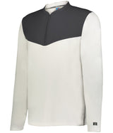 Russell (Team) SIDELINE GRID 1/4 ZIP PULLOVER - Russell (Team) R03GKM WHITE/STEALTH S