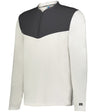 Russell (Team) SIDELINE GRID 1/4 ZIP PULLOVER - Russell (Team) R03GKM WHITE/STEALTH S