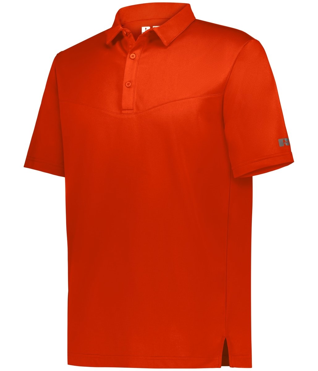 Russell (Team) SIDELINE GRID POLO - Russell (Team) R10GKM BURNT ORANGE S