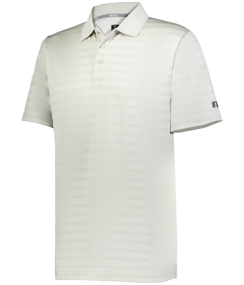 Russell (Team) SIDELINE STRIPED POLO - Russell (Team) R05JQM GRID IRON SILVER S
