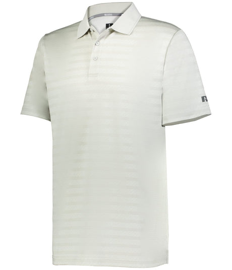Russell (Team) SIDELINE STRIPED POLO - Russell (Team) R05JQM GRID IRON SILVER S
