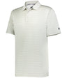 Russell (Team) SIDELINE STRIPED POLO - Russell (Team) R05JQM GRID IRON SILVER S