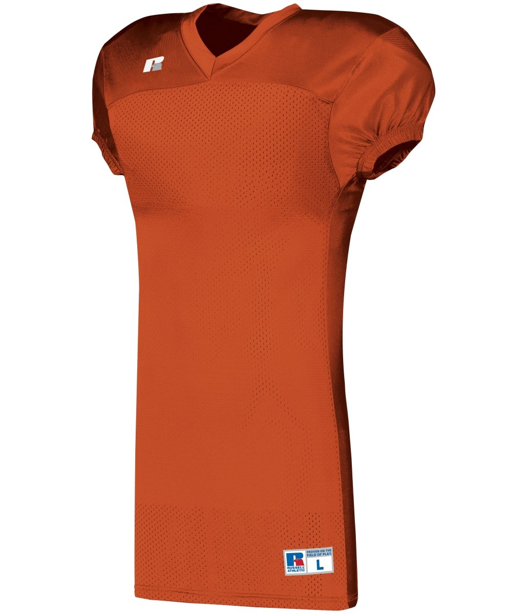 Russell (Team) Solid Jersey With Side Inserts - Russell (Team) S8623M BURNT ORANGE S