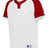 Russell (Team) YOUTH BASELINE COVERED PLACKET BASEBALL JERSEY - Russell (Team) R02X3B WHITE/TRUE RED S