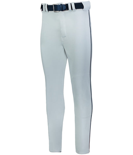 Russell (Team) YOUTH BASELINE TAPERED LEG PIPED BASEBALL PANT - Russell (Team) R62LGB BASEBALL GREY/NAVY S