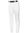 Russell (Team) YOUTH BASELINE TAPERED LEG PIPED BASEBALL PANT - Russell (Team) R62LGB WHITE/BLACK S