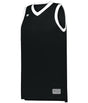 Russell (Team) YOUTH ELITE BASKETBALL JERSEY POWERED BY COOLCORE® 5R3CHB BLACK/WHITE S
