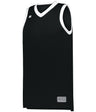 Russell (Team) YOUTH ELITE BASKETBALL JERSEY POWERED BY COOLCORE® 5R3CHB BLACK/WHITE S