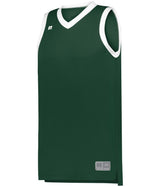 Russell (Team) YOUTH ELITE BASKETBALL JERSEY POWERED BY COOLCORE® 5R3CHB DARK GREEN/WHITE S