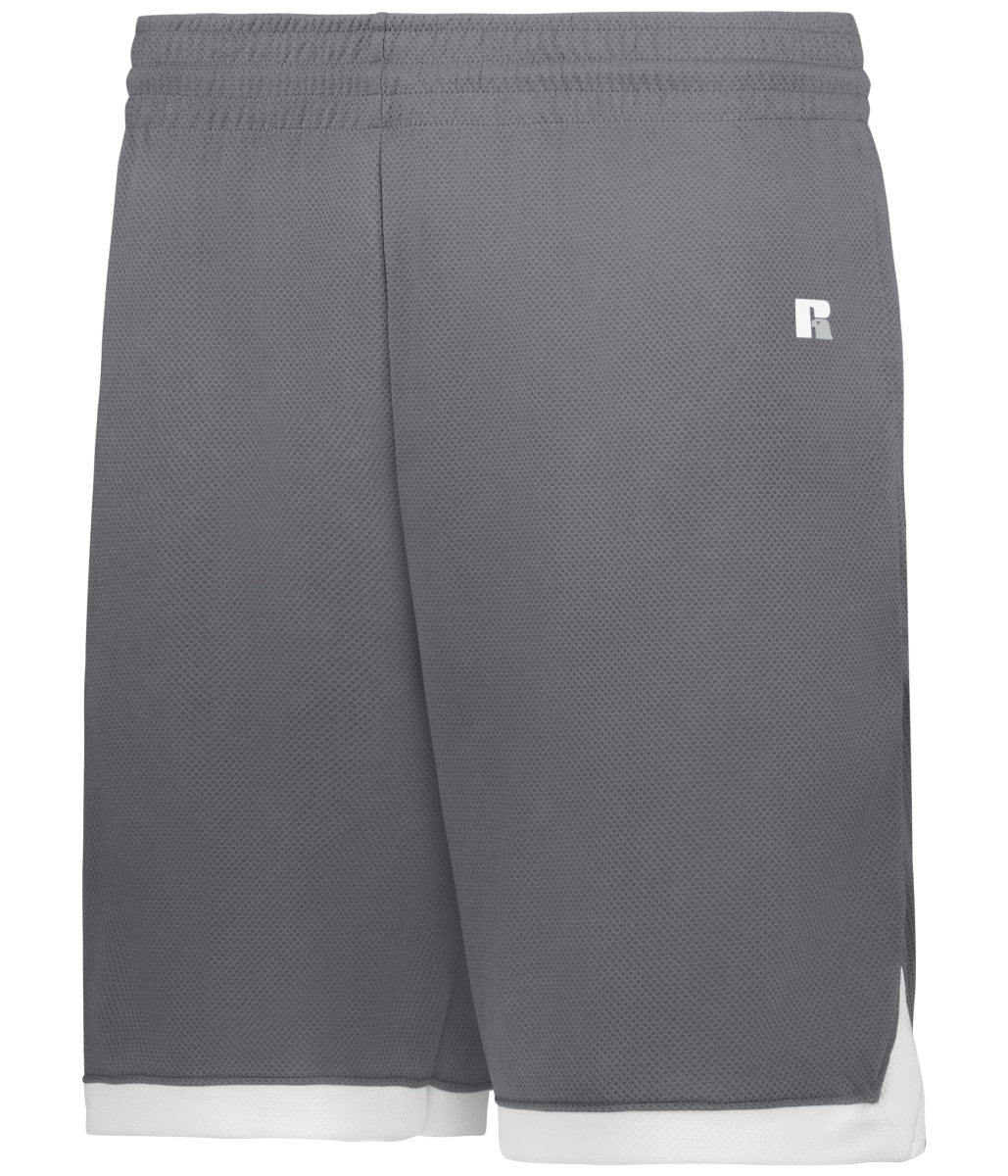 Russell (Team) YOUTH ELITE BASKETBALL SHORTS POWERED BY COOLCORE® 5R4CHB STEALTH/WHITE S
