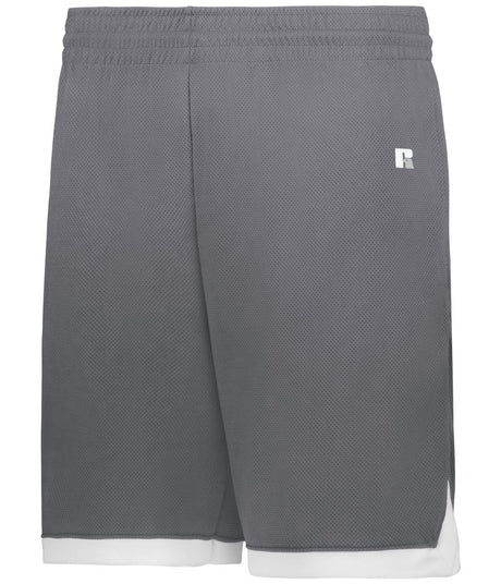 Russell (Team) YOUTH ELITE BASKETBALL SHORTS POWERED BY COOLCORE® 5R4CHB STEALTH/WHITE S